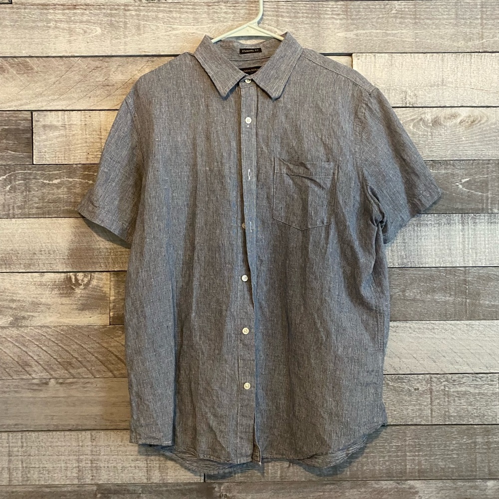 Men’s Banana Republic Linen Button Down | size L
